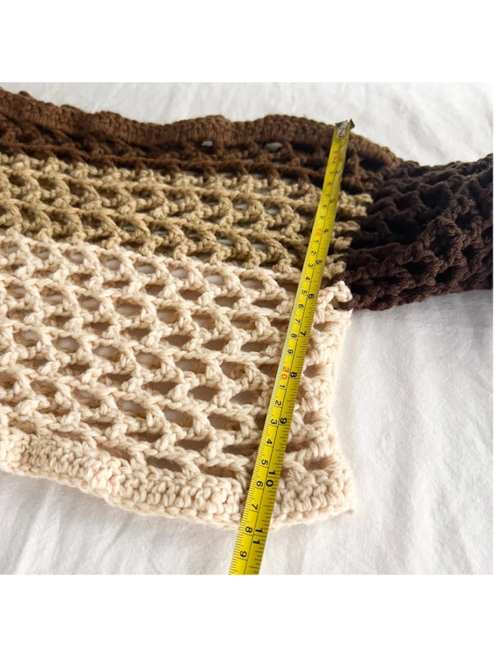 Handmade open knit